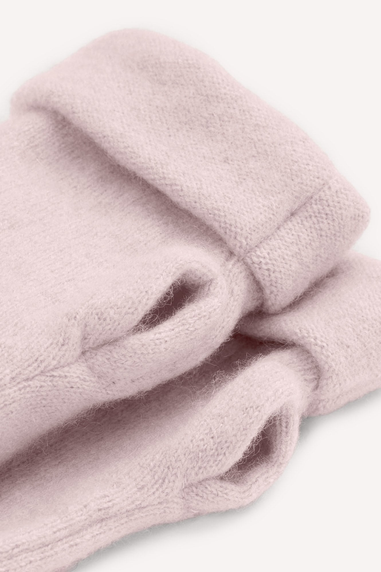 Turtle Doves Cashmere Fingerless Gloves - Baby Pink