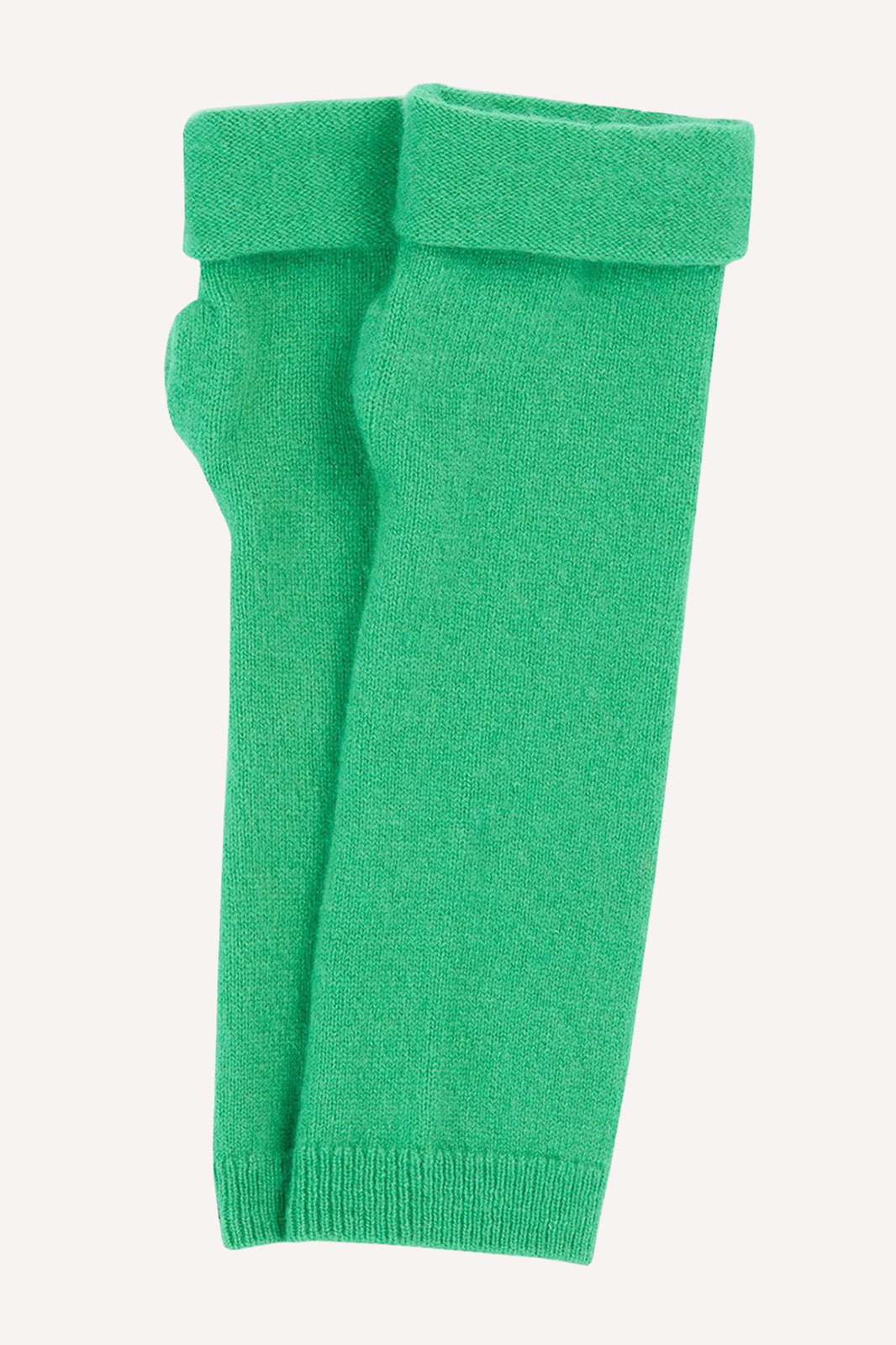 Turtle Doves Cashmere Fingerless Gloves - Bright Green