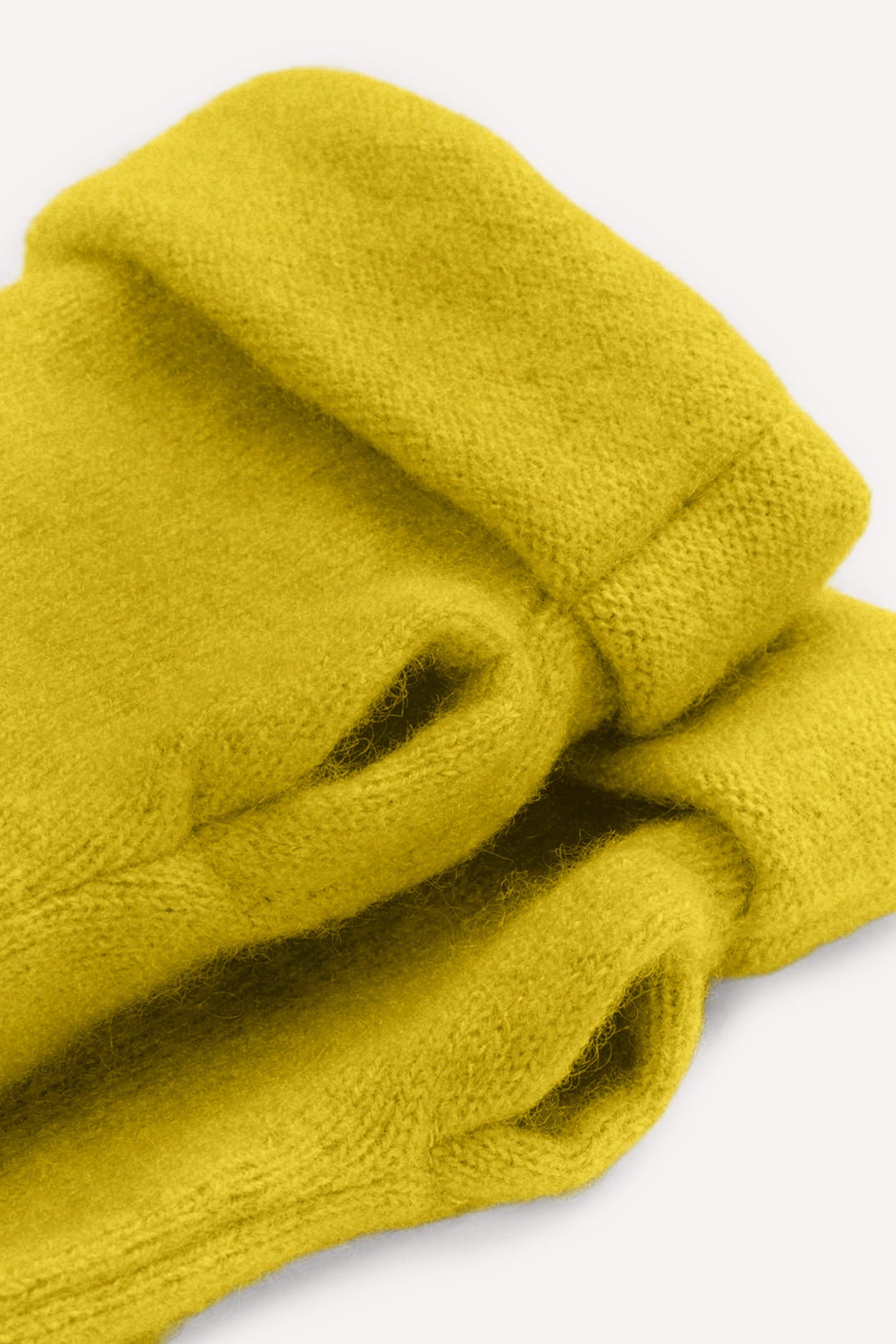 Turtle Doves Cashmere Fingerless Gloves - Mustard