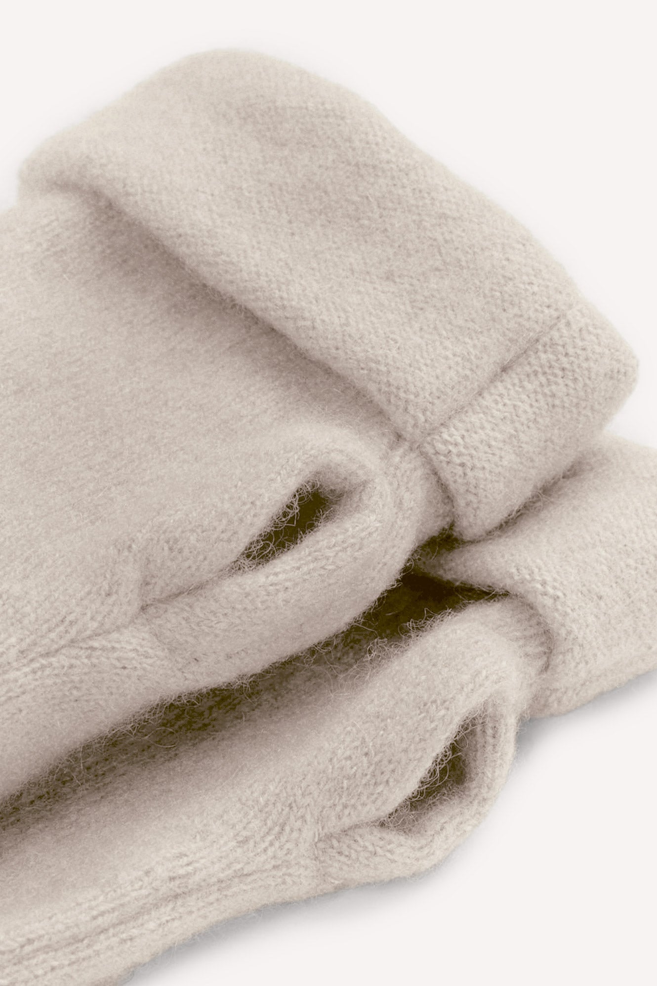 Turtle Doves Cashmere Fingerless Gloves - Chino