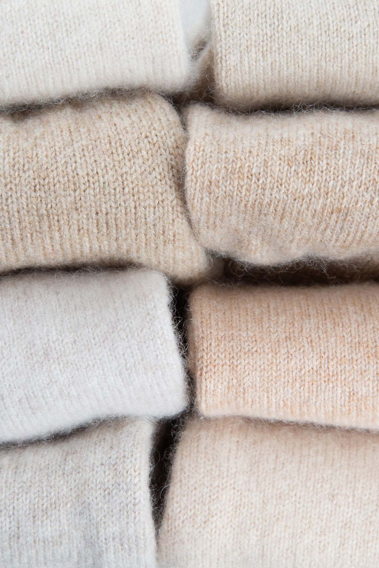 Turtle Doves Cashmere Fingerless Gloves - Chino