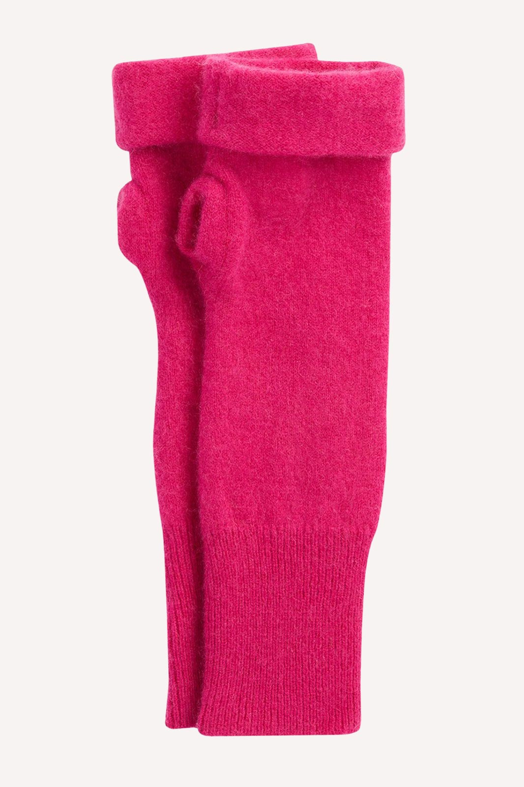 Turtle Doves Cashmere Fingerless Gloves - Hot Pink
