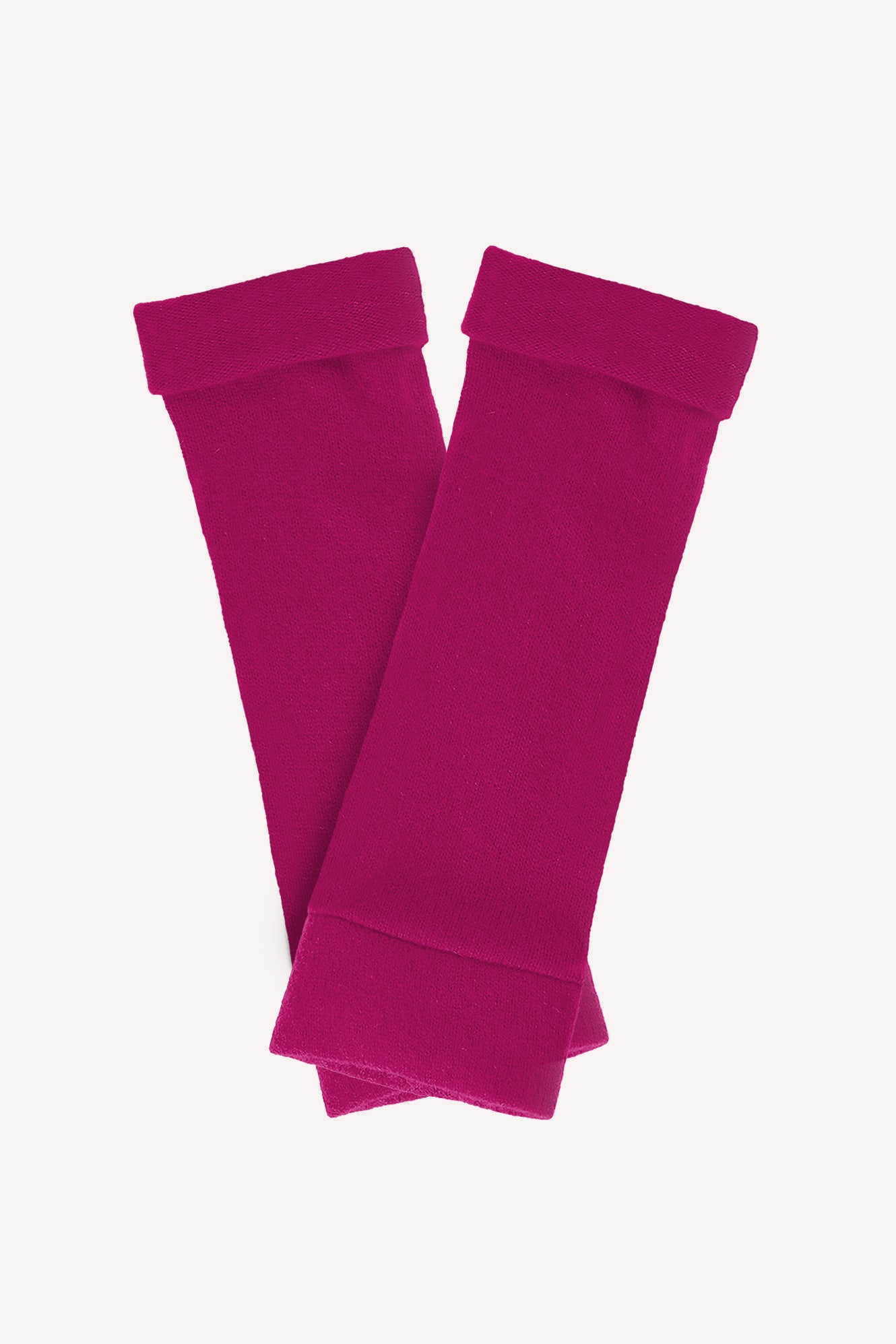 Turtle Doves Cashmere Fingerless Gloves - Dusky Magenta