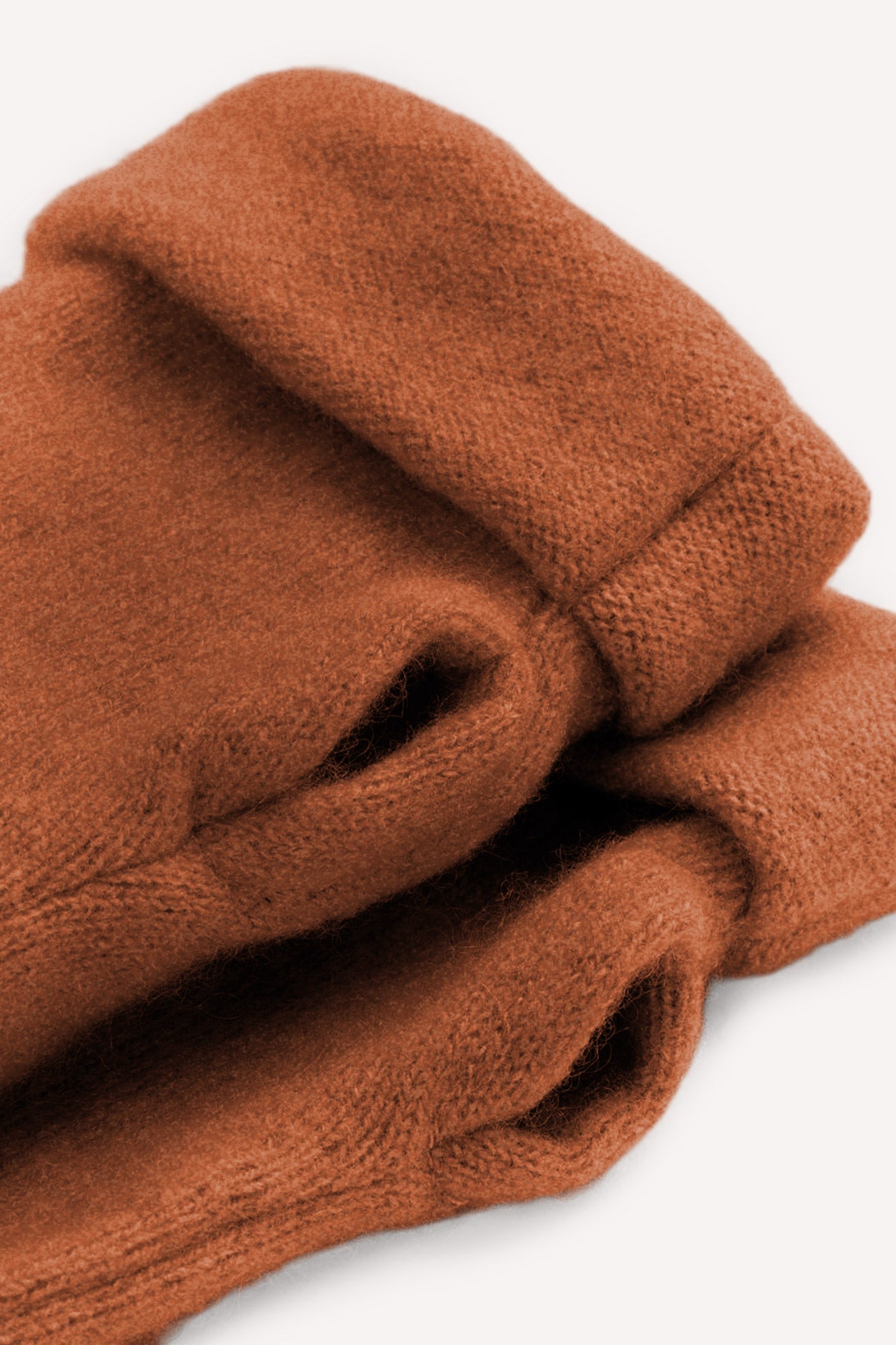 Turtle Doves Cashmere Fingerless Gloves - Russet