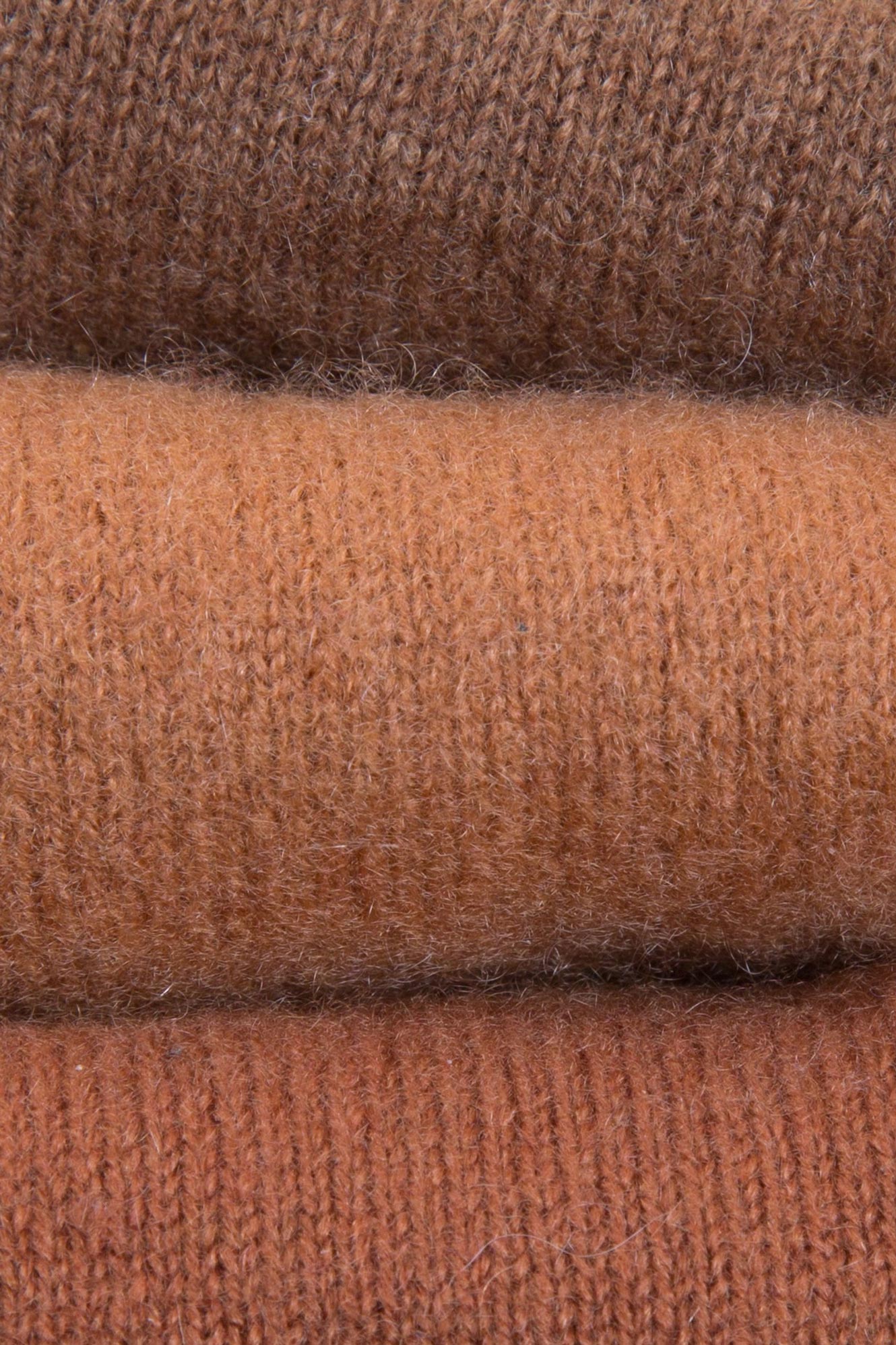 Turtle Doves Cashmere Fingerless Gloves - Russet