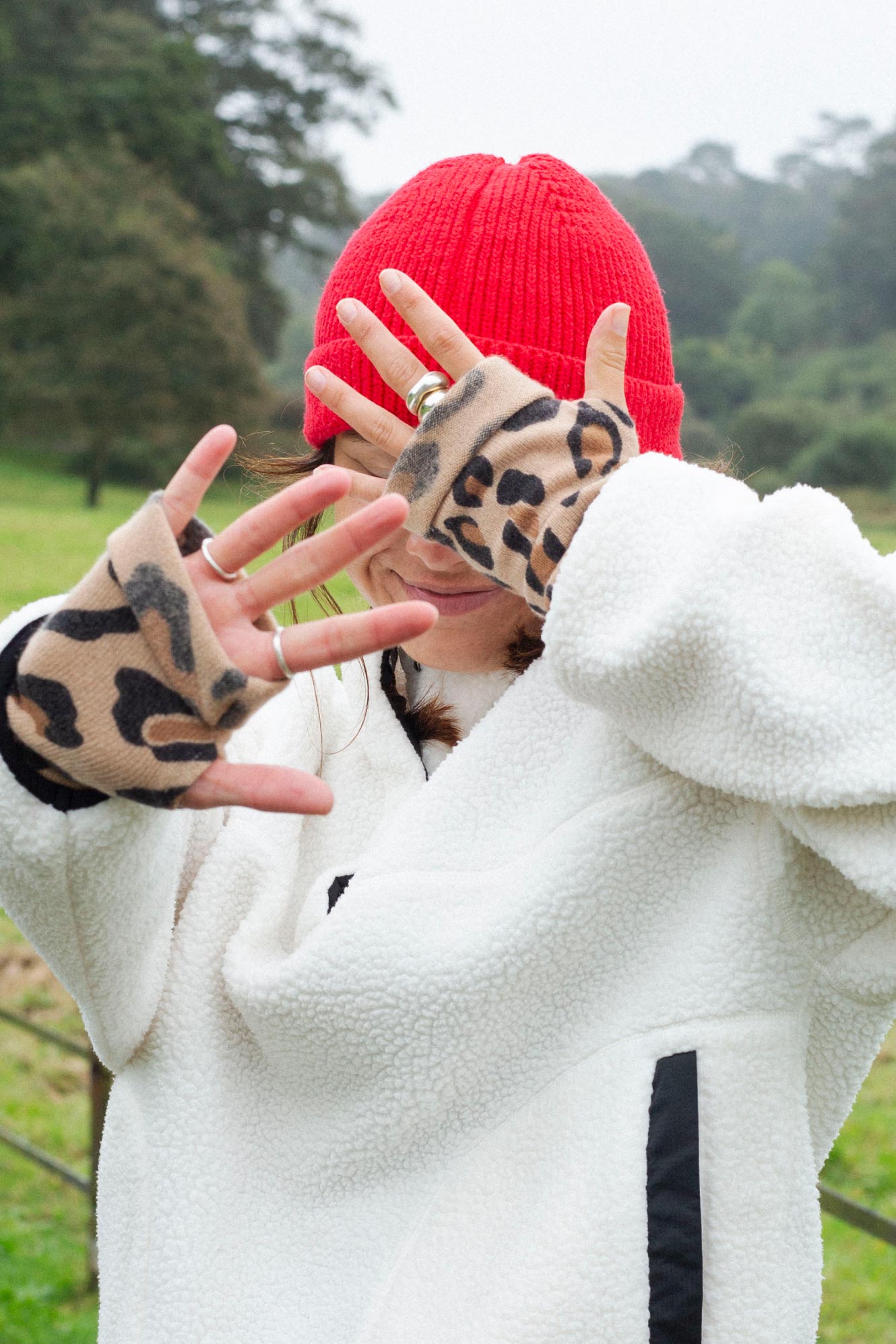 Turtle Doves Cashmere Fingerless Gloves - One Of A Kind