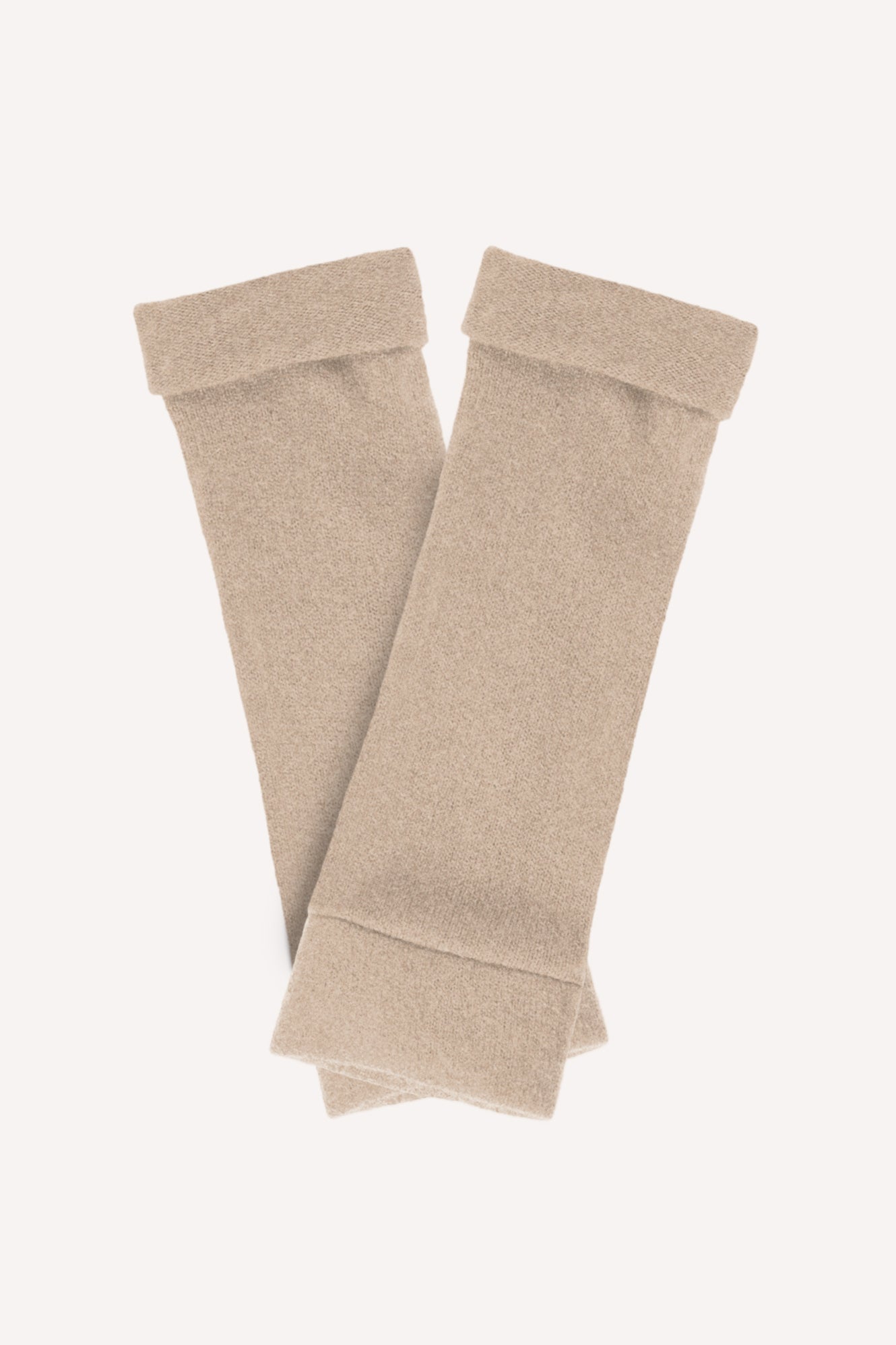 Turtle Doves Cashmere Fingerless Gloves - Camel