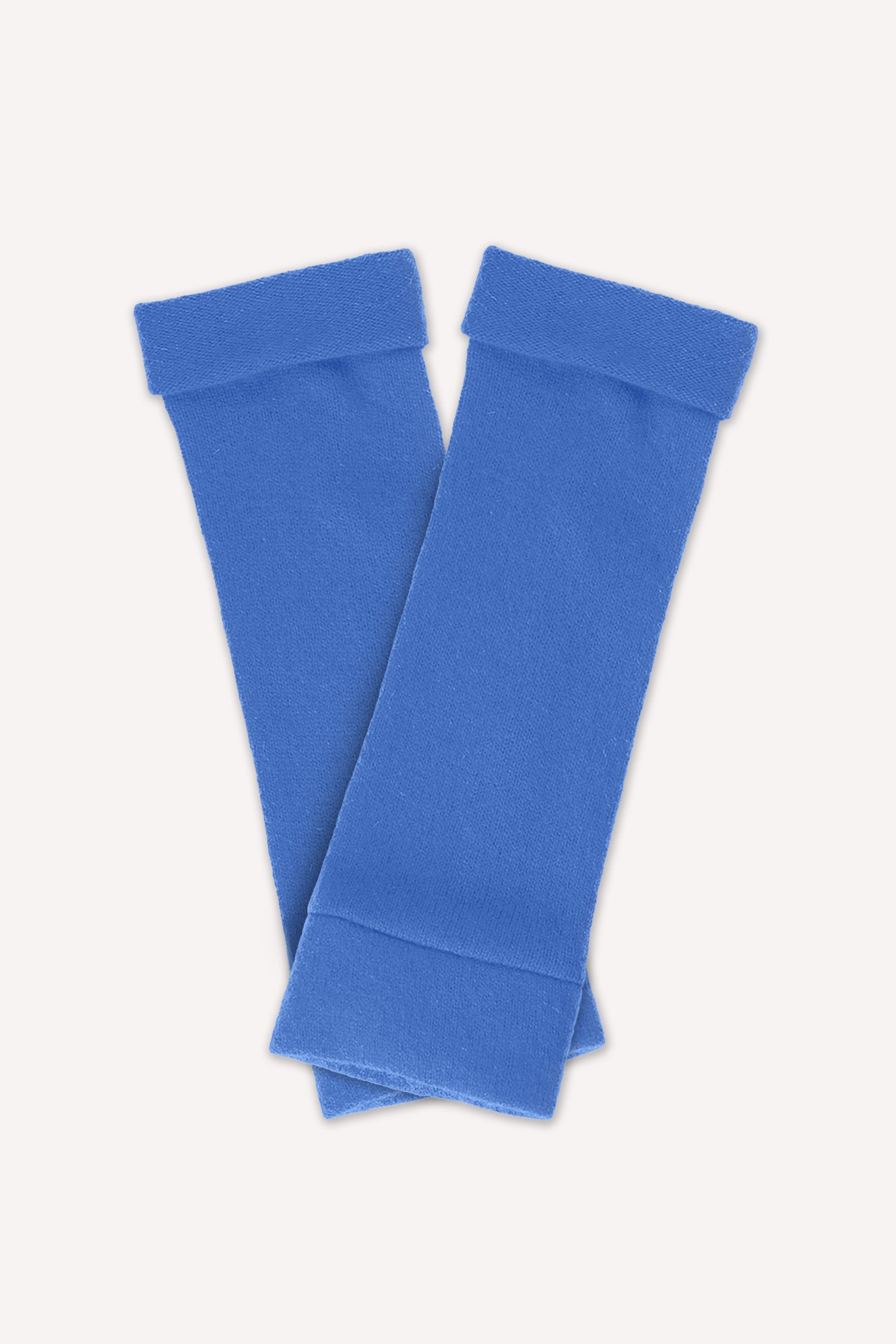 Turtle Doves Cashmere Fingerless Gloves - Cornflower Blue