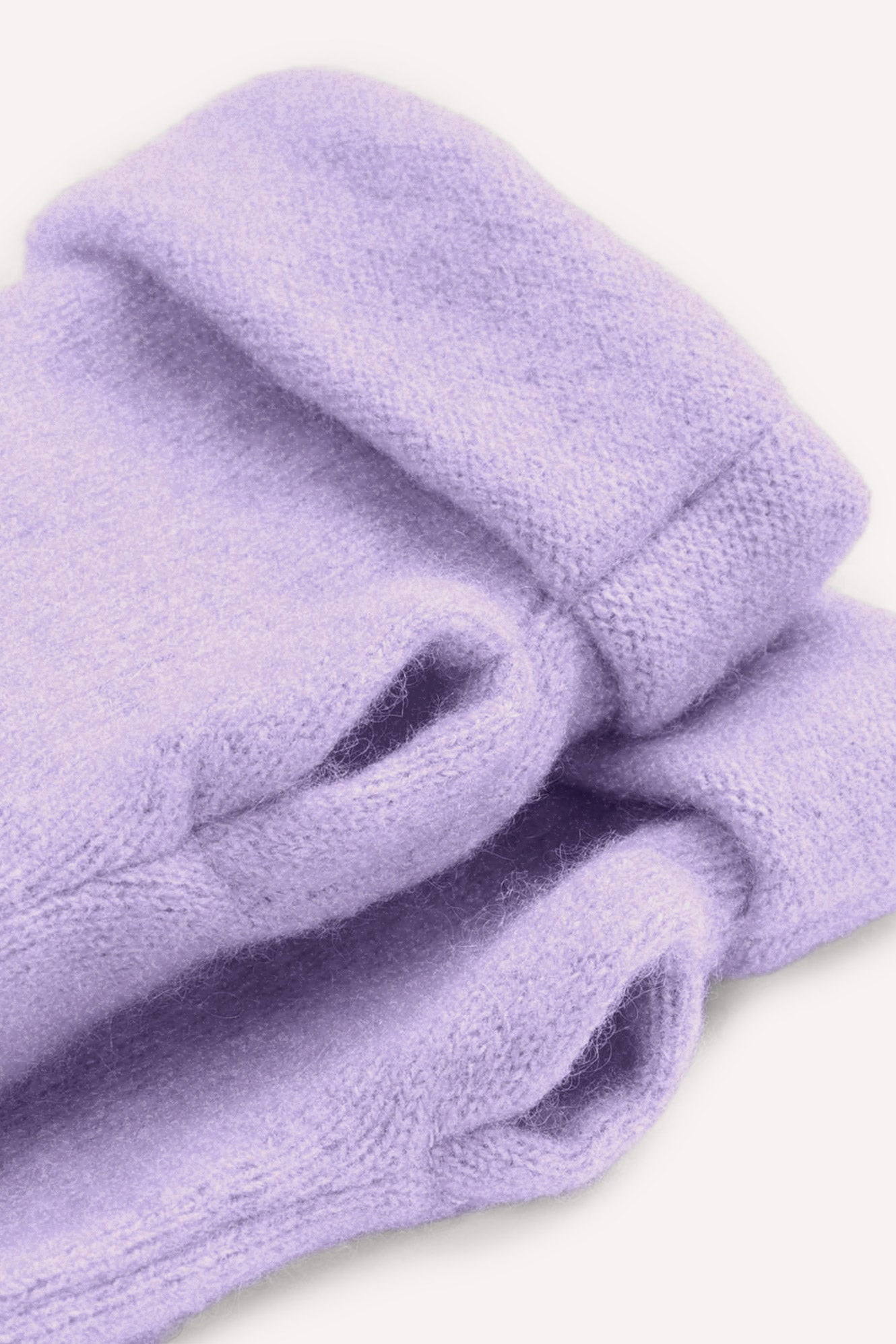 Turtle Doves Cashmere Fingerless Gloves - Lilac