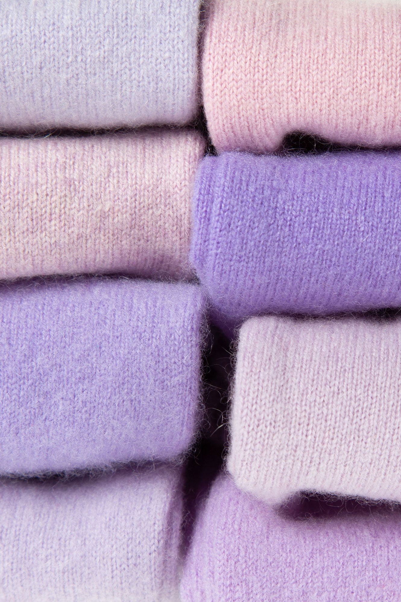 Turtle Doves Cashmere Fingerless Gloves - Lilac