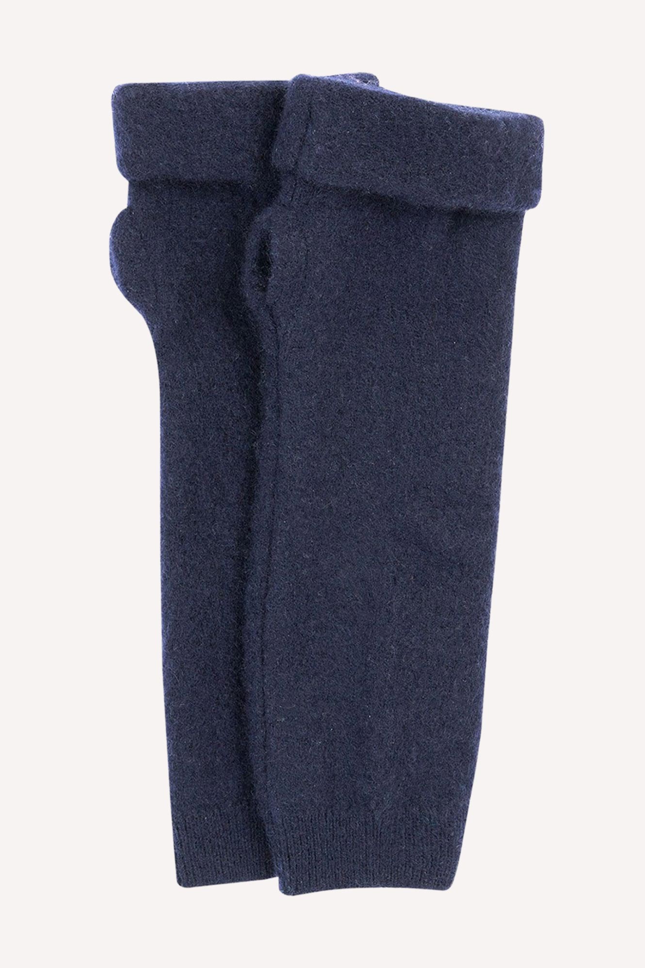 Turtle Doves Cashmere Fingerless Gloves - Navy