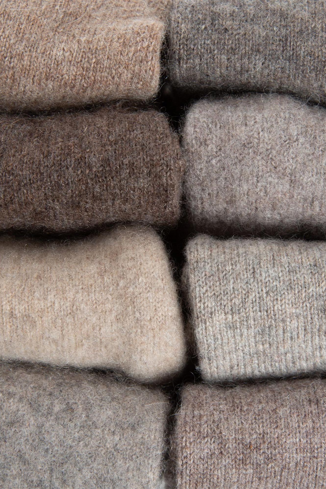 Turtle Doves Cashmere Fingerless Gloves - Pebble