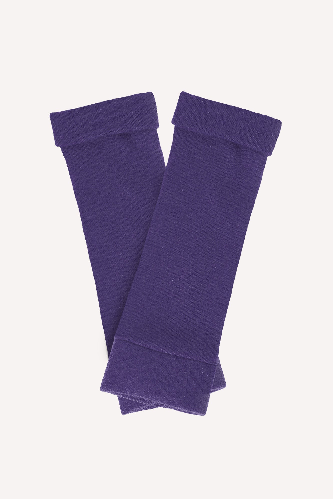 Turtle Doves Cashmere Fingerless Gloves - Purple