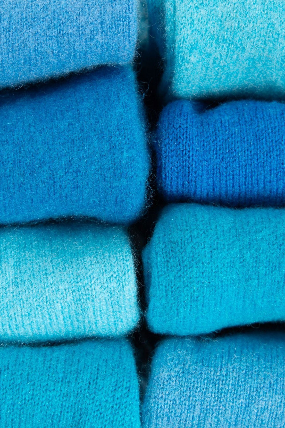 Turtle Doves Cashmere Fingerless Gloves - Turquoise