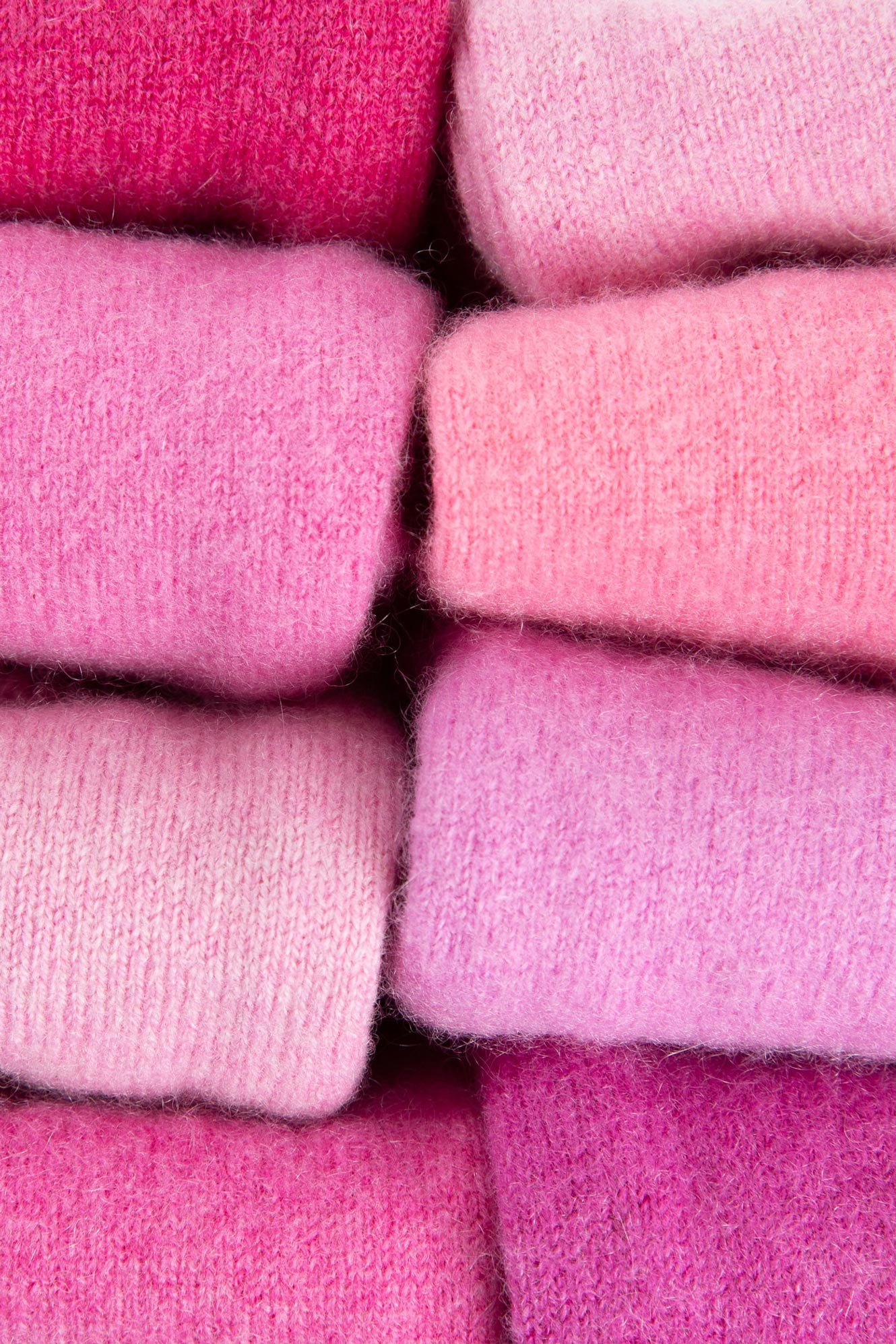 Turtle Doves Cashmere Fingerless Gloves - Cherry Blossom