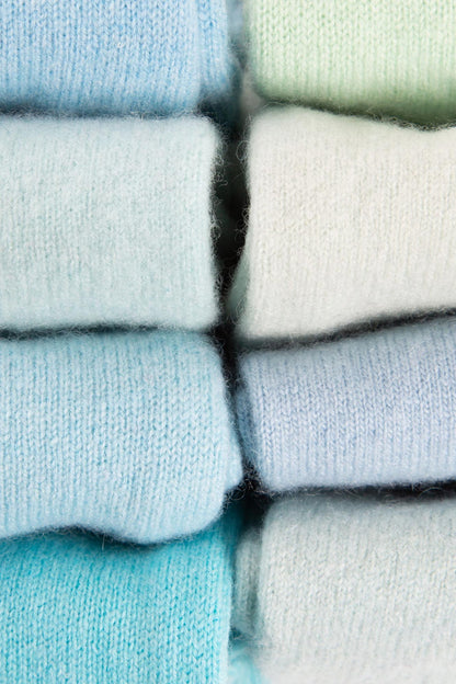 Turtle Doves Cashmere Fingerless Gloves - Marine