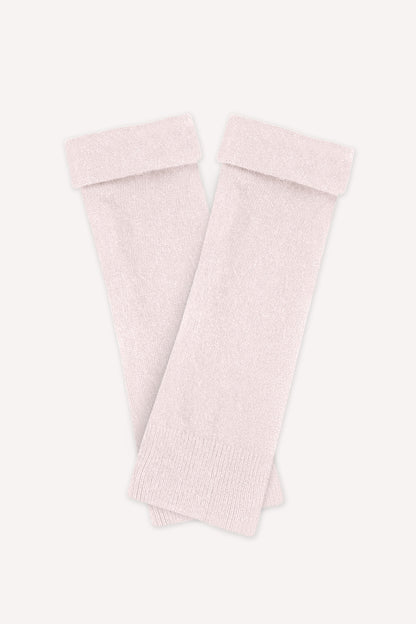 Turtle Doves Cashmere Fingerless Gloves - Baby Pink