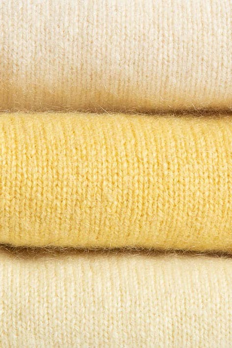 Turtle Doves Cashmere Fingerless Gloves - Mustard