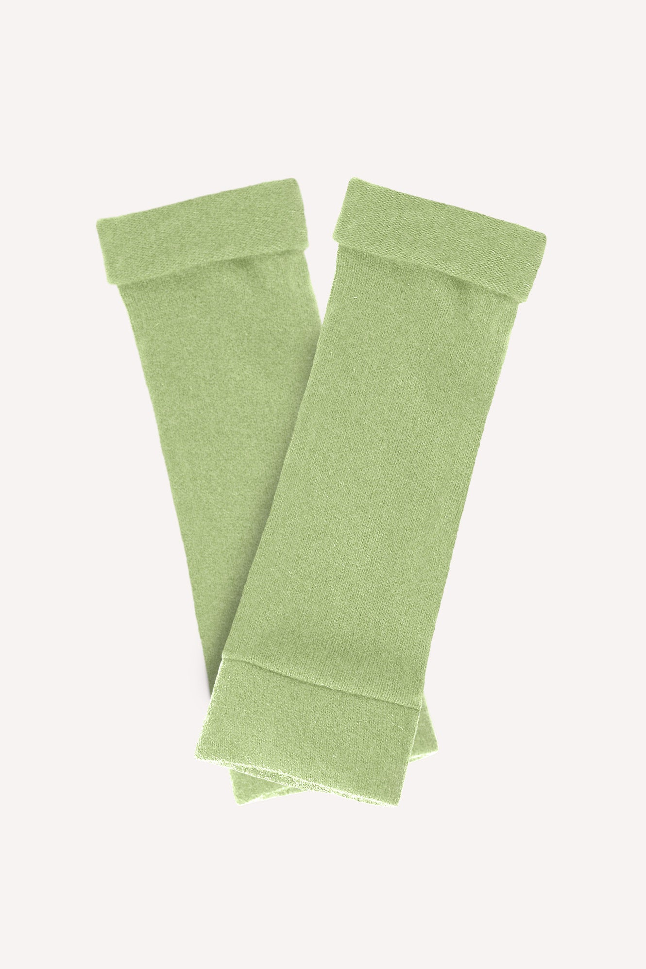 Turtle Doves Cashmere Fingerless Gloves - Spring Green