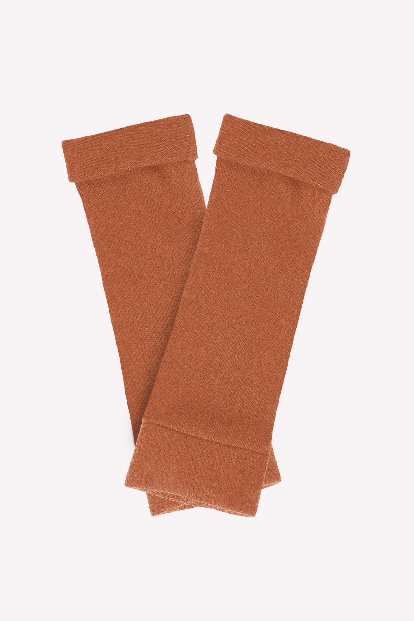 Turtle Doves Cashmere Fingerless Gloves - Russet