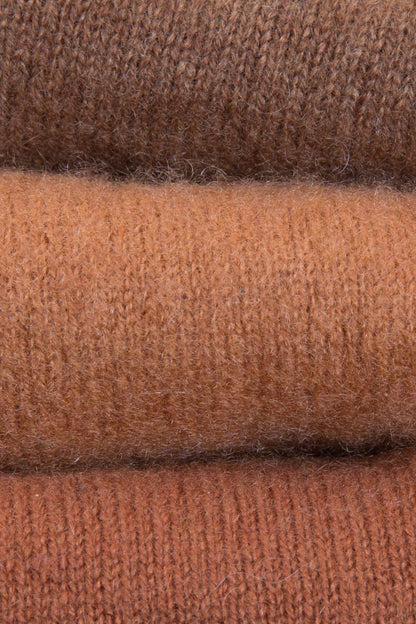Turtle Doves Cashmere Fingerless Gloves - Russet