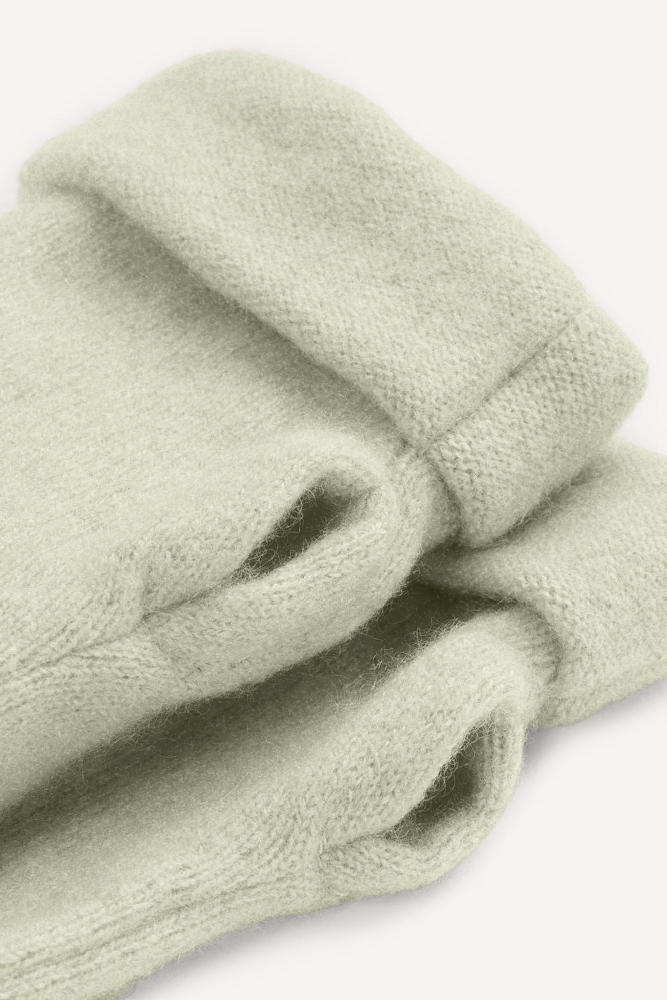 Turtle Doves Cashmere Fingerless Gloves - Pistachio