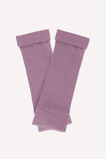 Turtle Doves Cashmere Fingerless Gloves - Dusky Plum