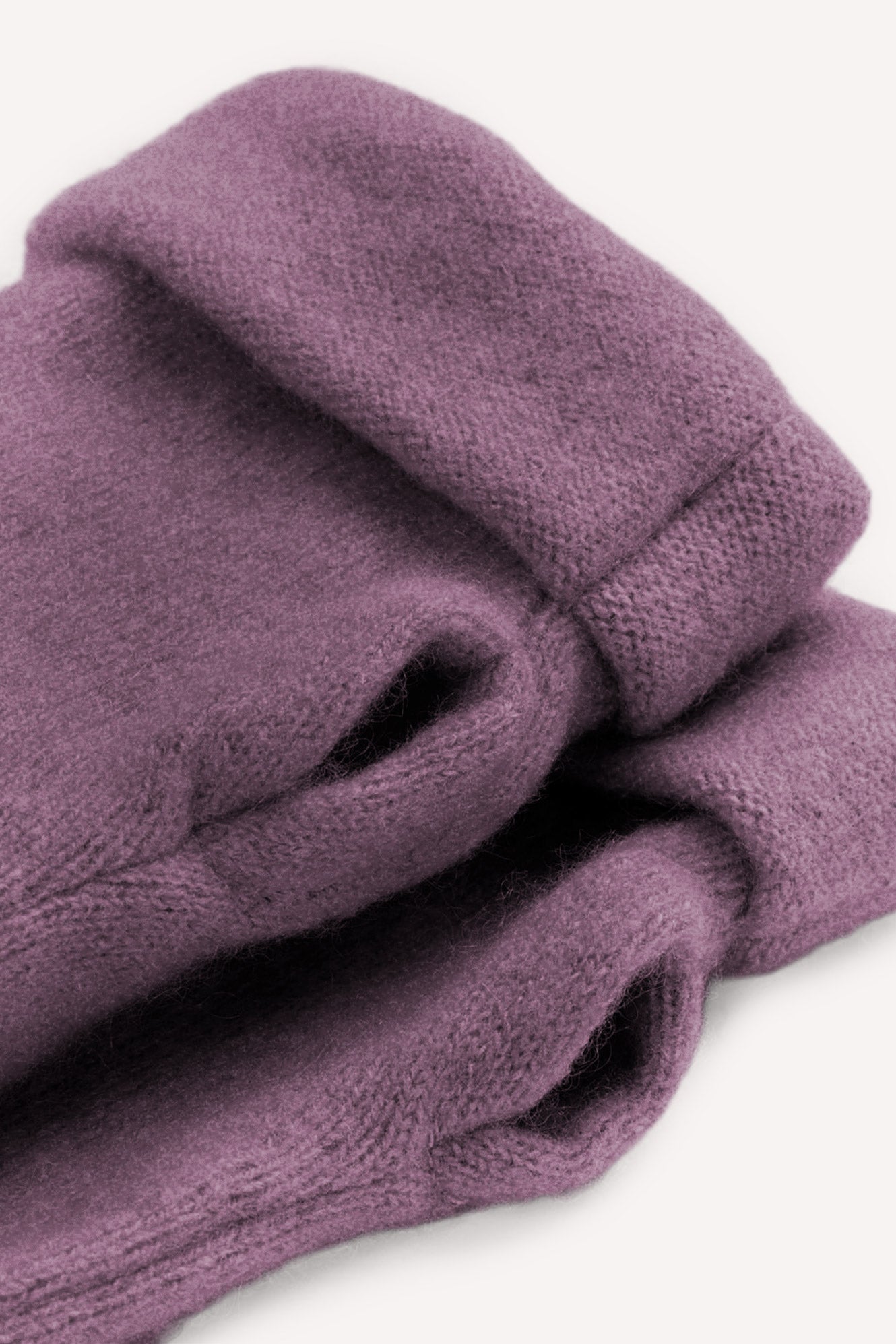 Turtle Doves Cashmere Fingerless Gloves - Dusky Plum