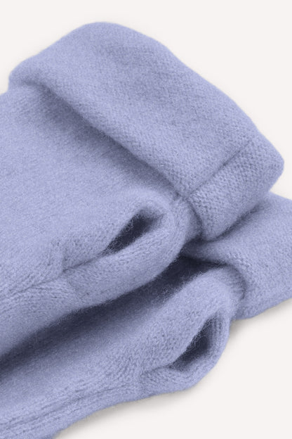 Turtle Doves Cashmere Fingerless Gloves - Wisteria