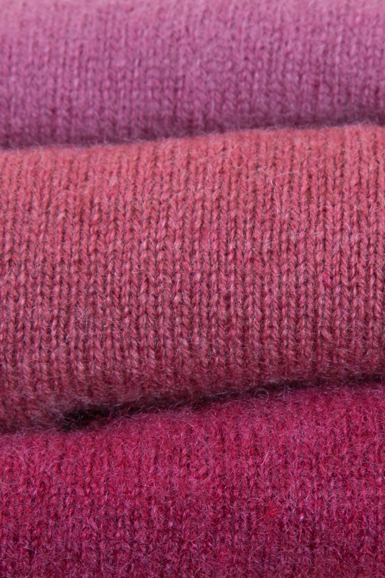 Turtle Doves Cashmere Fingerless Gloves - Rich Rose