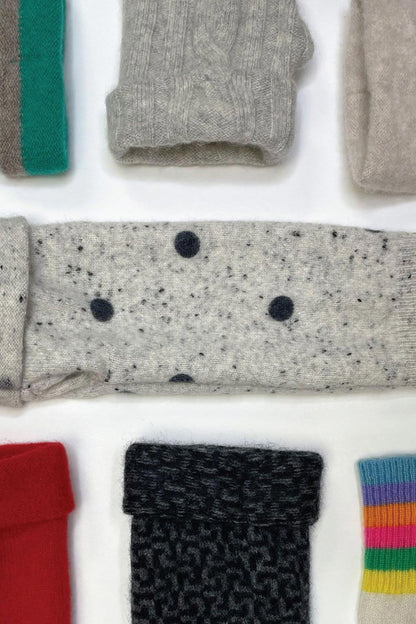 Turtle Doves Cashmere Fingerless Gloves - One Of A Kind