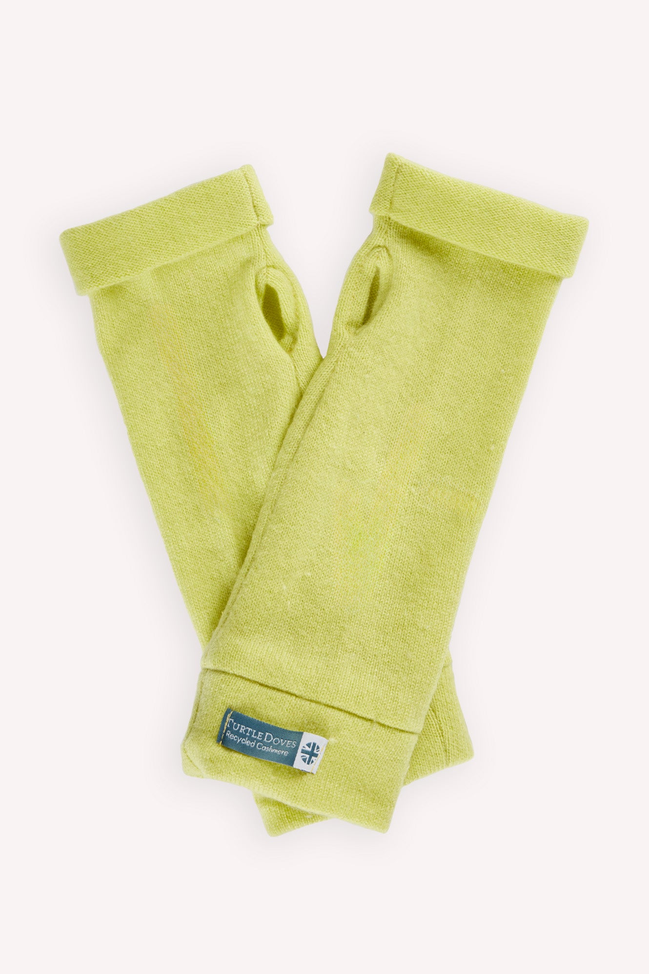 Turtle Doves Cashmere Fingerless Gloves - Beautifully Bright