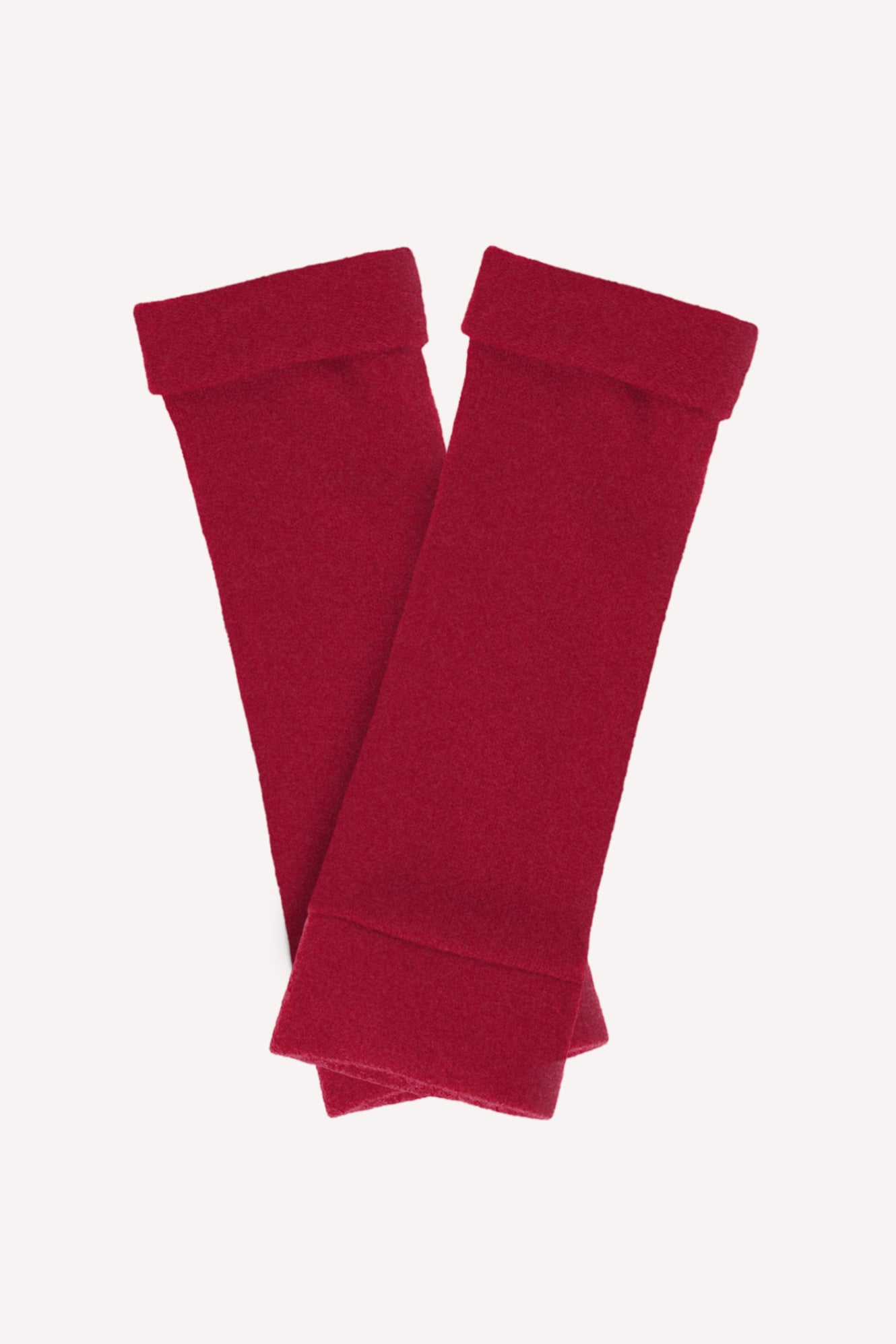 Turtle Doves Cashmere Fingerless Gloves - Berry