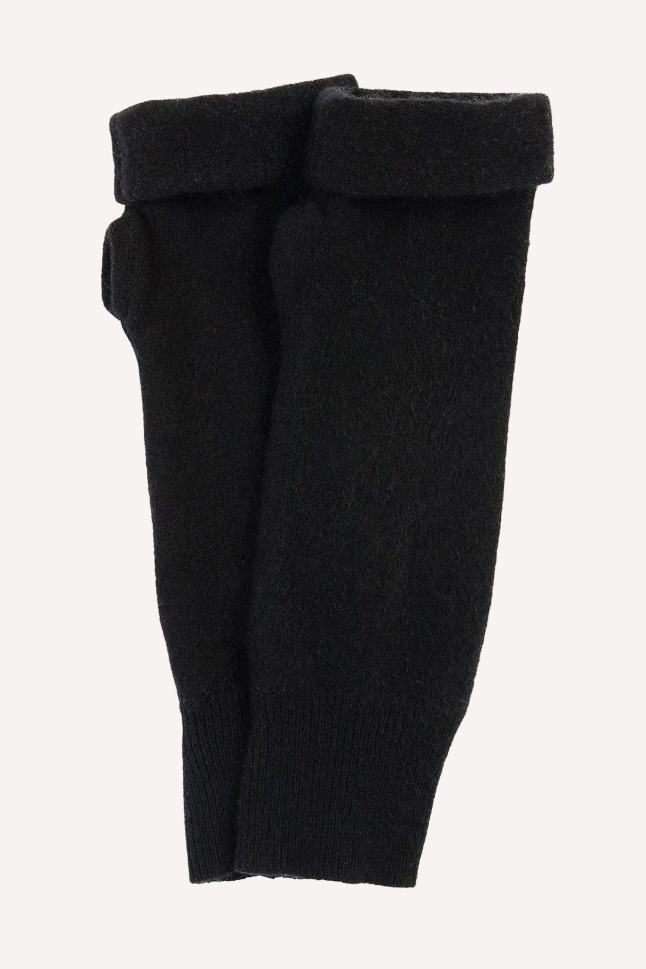 Turtle Doves Cashmere Fingerless Gloves - Black