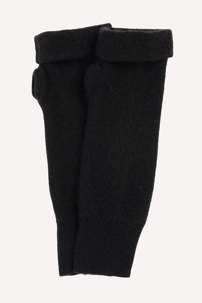 Turtle Doves Cashmere Fingerless Gloves - Black