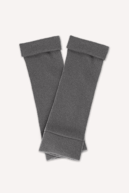 Turtle Doves Cashmere Fingerless Gloves - Charcoal