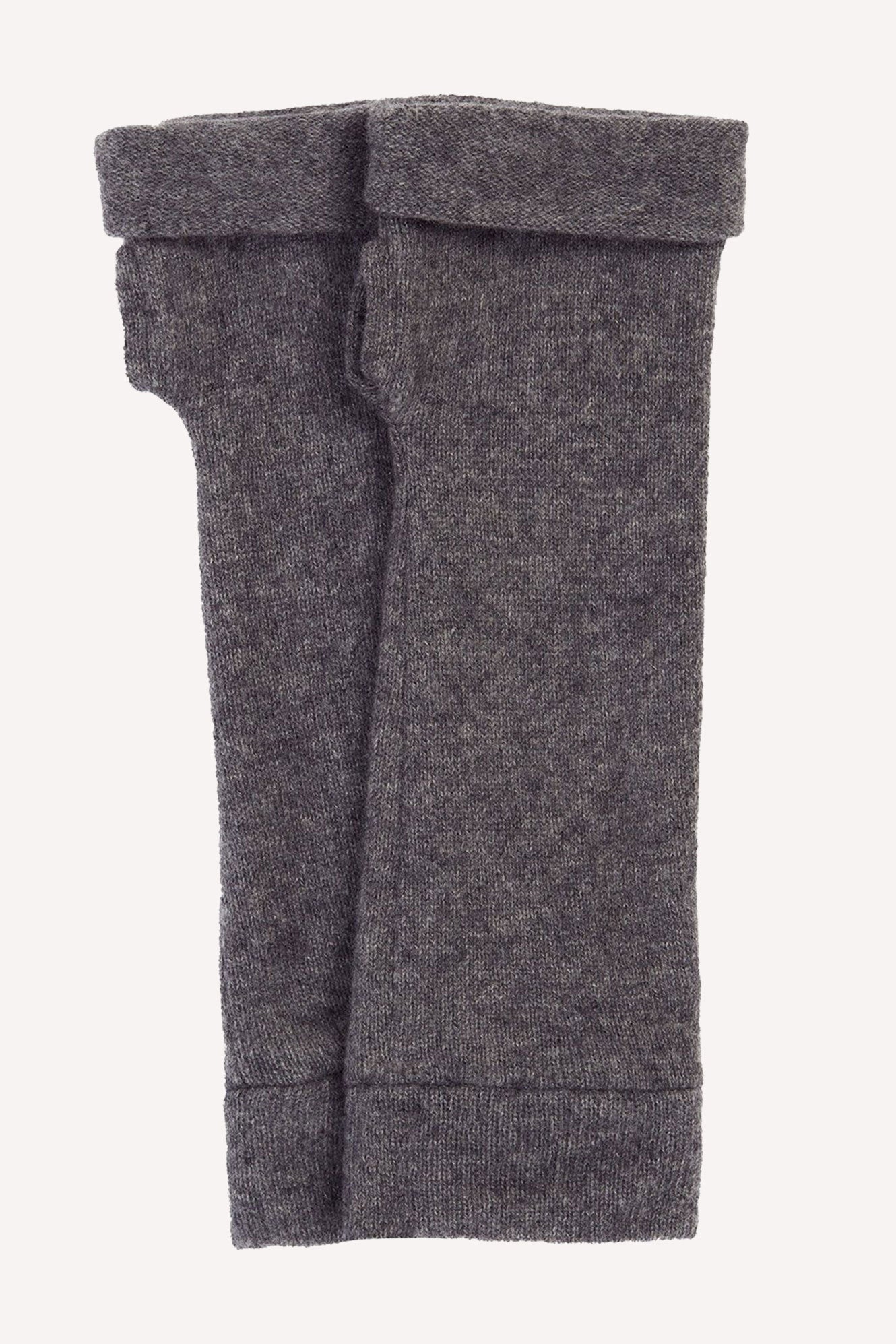 Turtle Doves Cashmere Fingerless Gloves - Charcoal