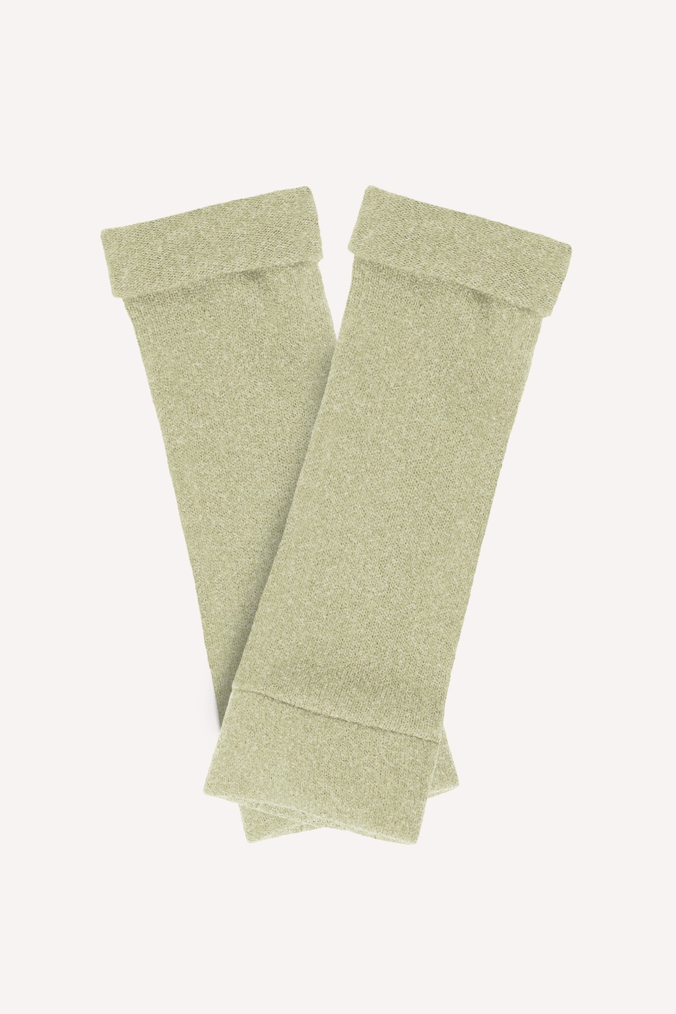 Turtle Doves Cashmere Fingerless Gloves - Green Mix