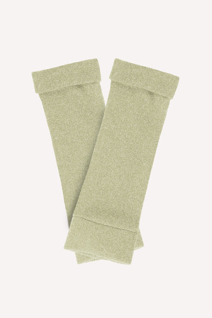 Turtle Doves Cashmere Fingerless Gloves - Green Mix