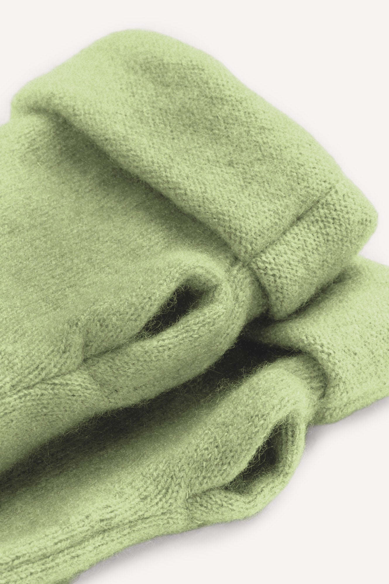 Turtle Doves Cashmere Fingerless Gloves - Green Mix