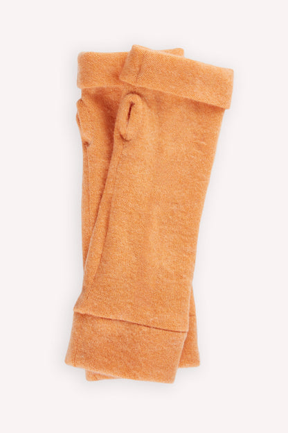 Turtle Doves Cashmere Fingerless Gloves - Peach
