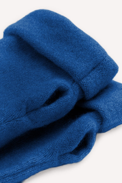 Turtle Doves Cashmere Fingerless Gloves - Royal Blue